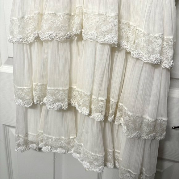 NWOT White beaded mini dress - Picture 3 of 5
